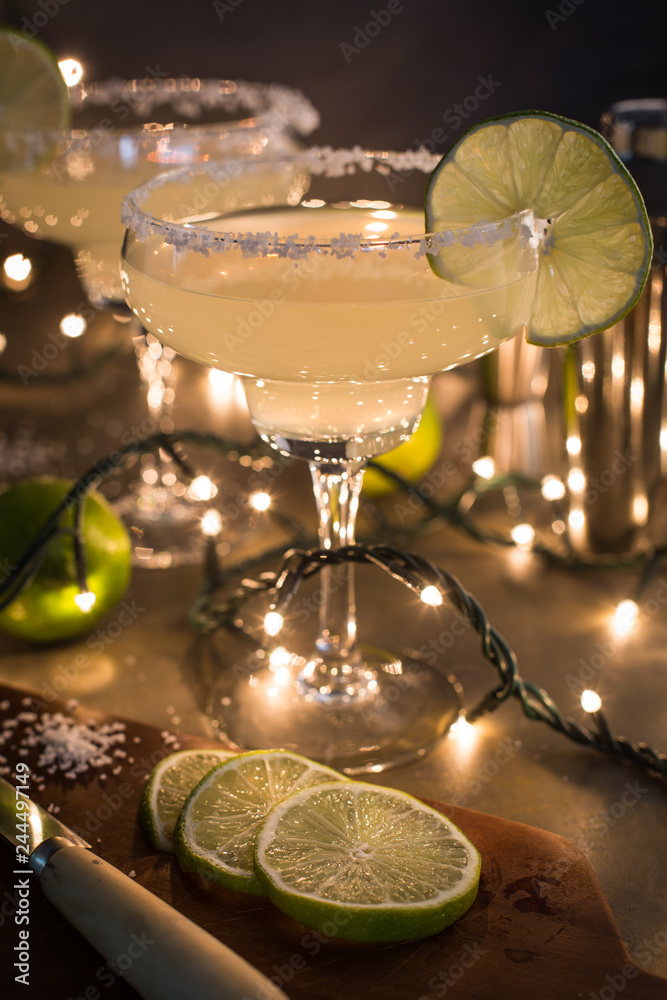 Margarita cocktail served in glass StockFoto Adobe Stock