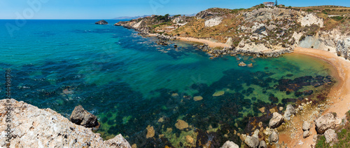 Sea beach near Rocca di San Nicola, Agrigento, Sicily, Italy