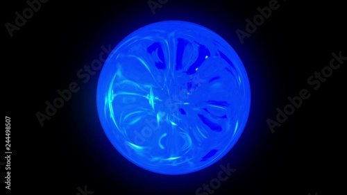 Wallpaper Mural Blue Alien Portal to Another Dimension on Black Background Torontodigital.ca