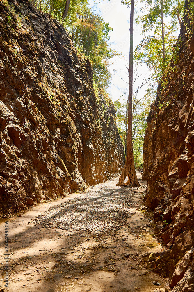 Hellfire pass, Kanchanaburi, Thailand Hellfire pass, Kanchanaburi, Thailand