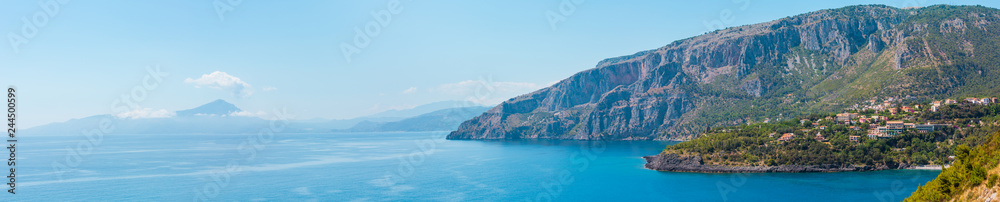 Tyrrhenian sea landscape, Campania, Italy Tyrrhenian sea landscape, Campania, Italy