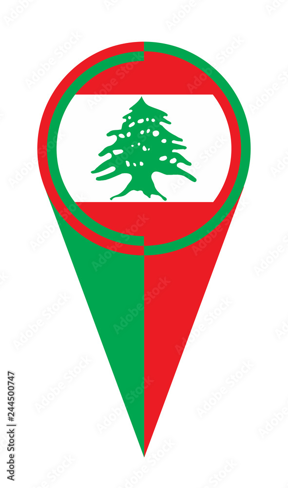 Lebanon Map Pointer Location Flag Lebanon Map Pointer Location Flag