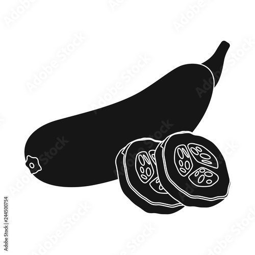 Vector design of vegetable and fruit sign. Collection of vegetable and vegetarian stock symbol for web.