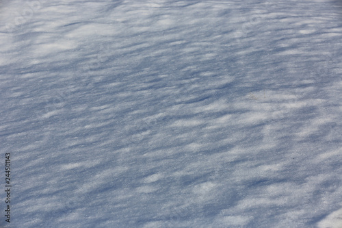 snow surface on wunter field