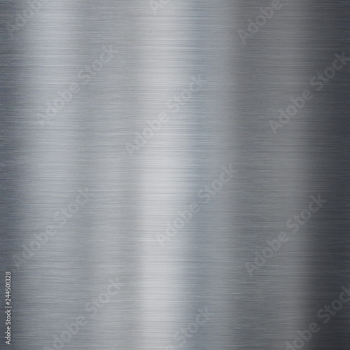 Metalowa stal szczotkowana lub tekstura aluminium