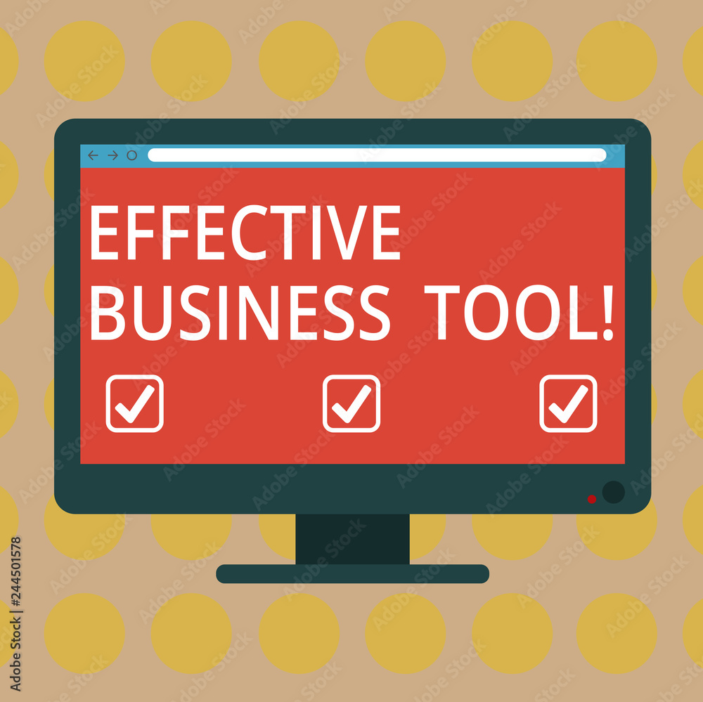 Word writing text Effective Business Tool. Business concept for used to control and improve business processes Blank Computer Desktop Monitor Color Screen Mounted with Progress Bar Word writing text Effective Business Tool. Business concept for used to control and improve business processes Blank Computer Desktop Monitor Color Screen Mounted with Progress Bar
