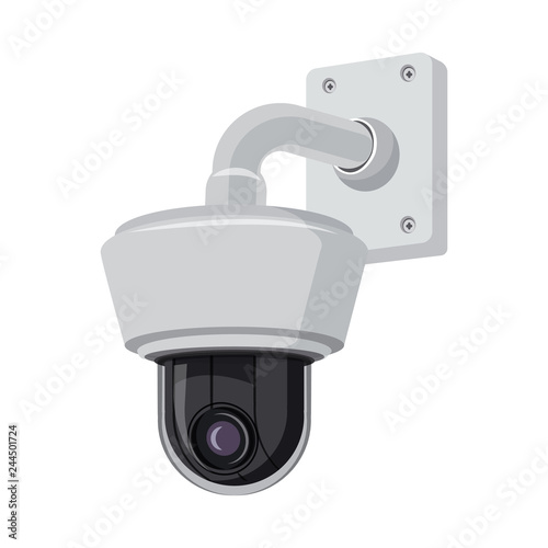 Vector design of cctv and camera symbol. Collection of cctv and system vector icon for stock.
