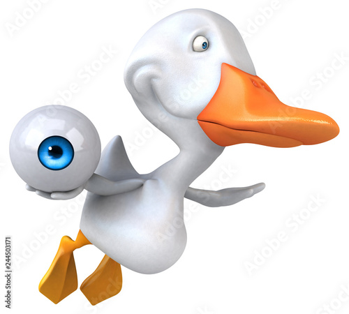 Foto Fun duck - 3D Illustration