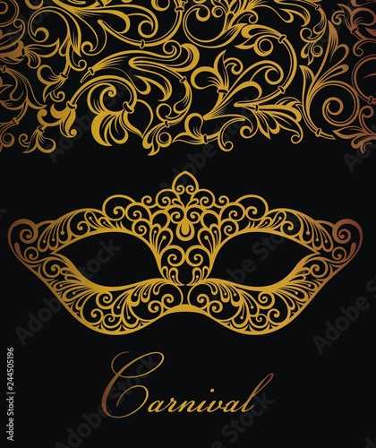 Vector carnival mask