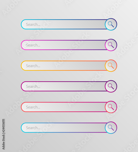 Search bar vector