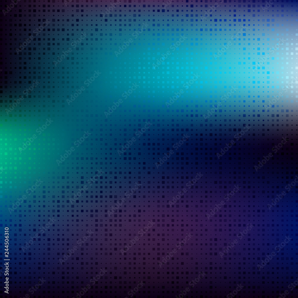 Abstract bright colors minimal mosaic background with halftone gradient effect. Vector illustration.