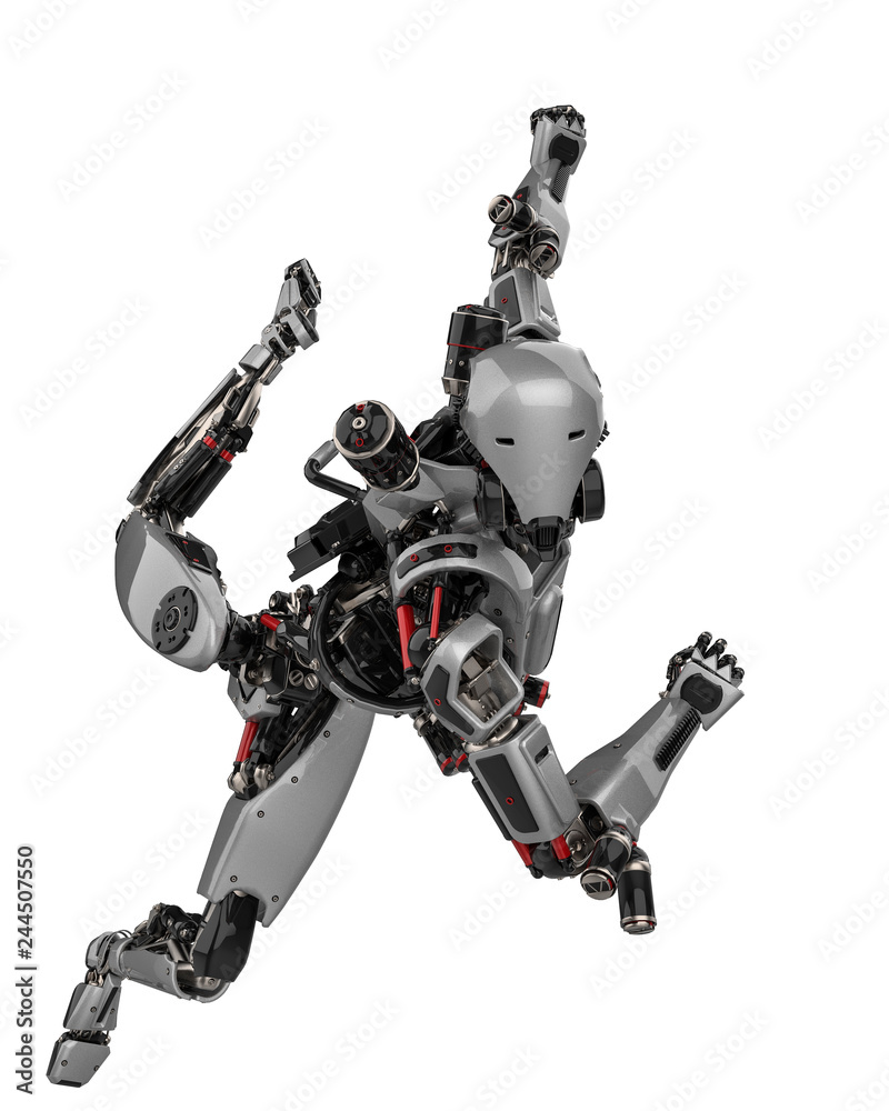 mega robot super drone in a white background mega robot super drone in a white background