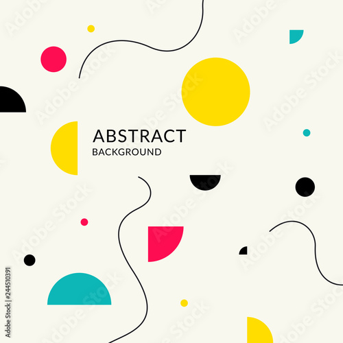 Vector abstract background in bright, flat style.