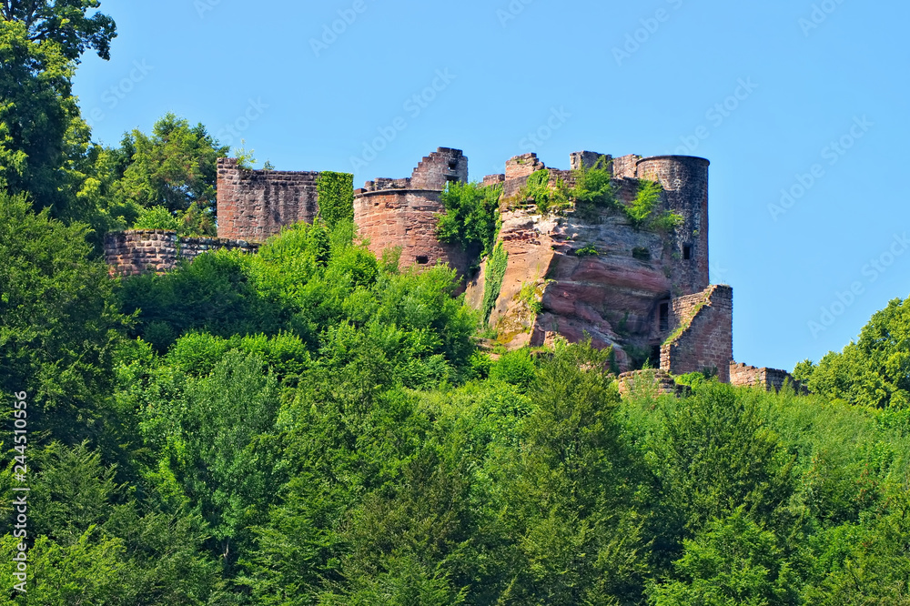 Burgruine Neudahn im Dahner Felsenland - castle ruin Neudahn in Dahn Rockland