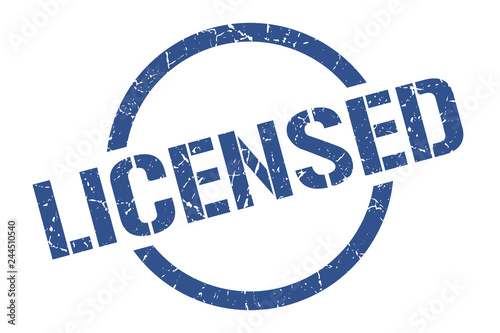 licensed stamp