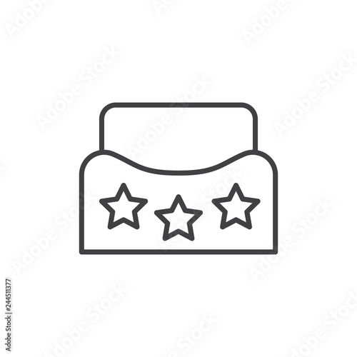baby potty outline flat icon vector design illustration