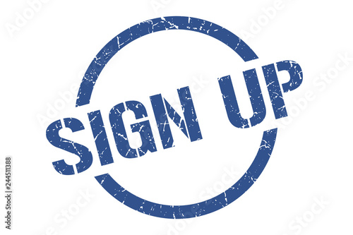sign up stamp