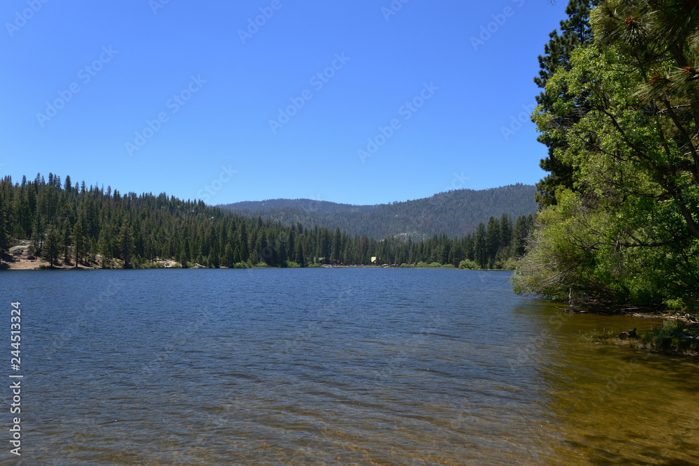 Beautiful mountain lake in Sequoia National Park, California, USA