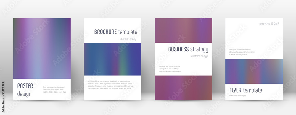 Flyer layout. Minimalistic excellent template for 
