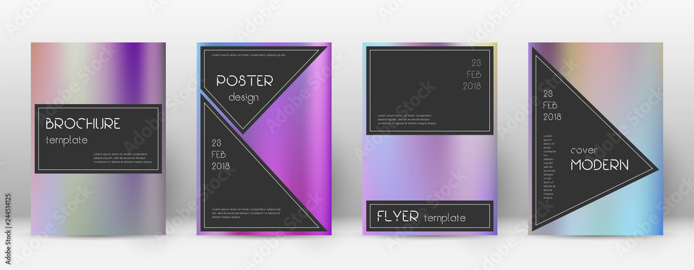 Flyer layout. Black graceful template for Brochure Flyer layout. Black graceful template for Brochure