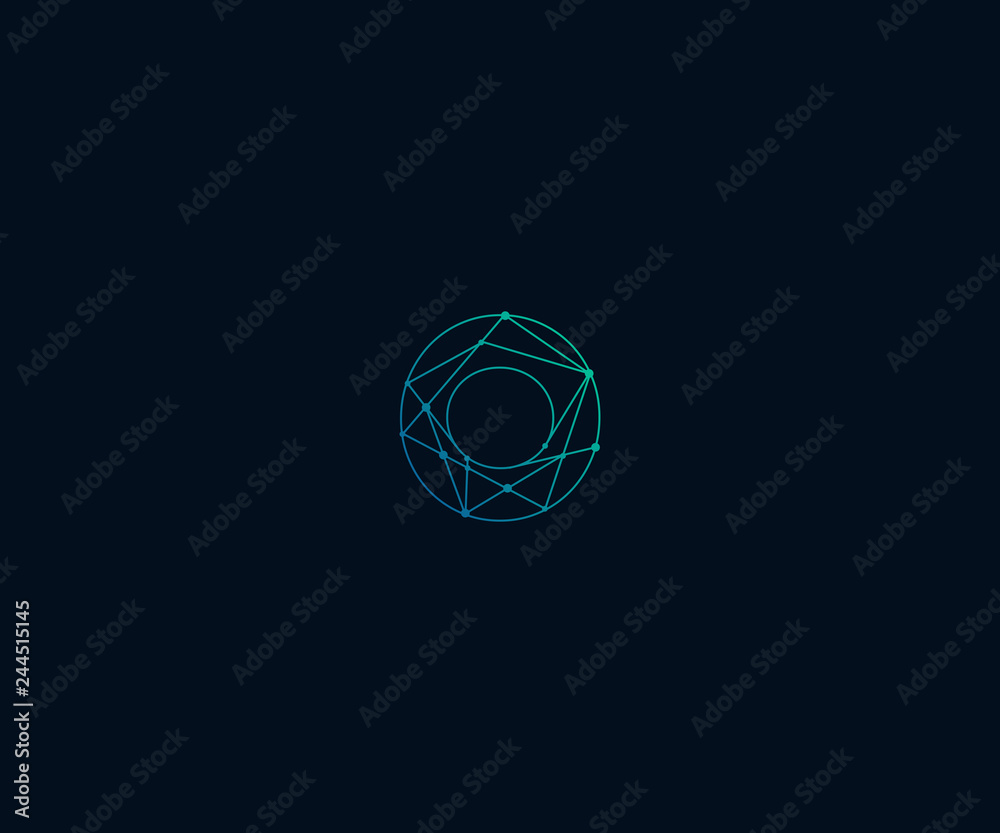 abstract letter OA geometric logo designs template abstract letter OA geometric logo designs template