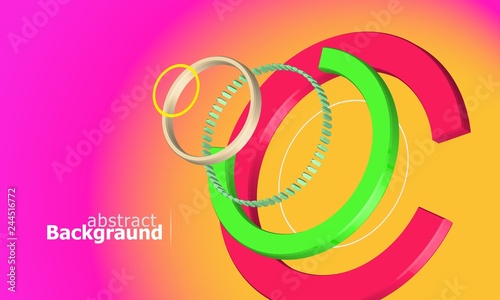 Abstract composition of technical details on an orange background. Image