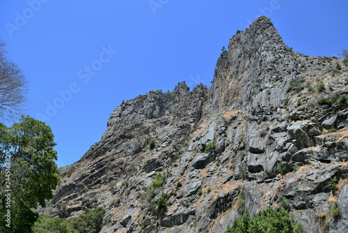 Gray rocks in Kings Canyon National Park  California  USA