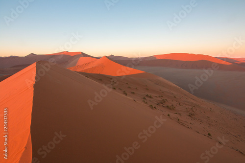 Namibia Sunrise of the Namib desert