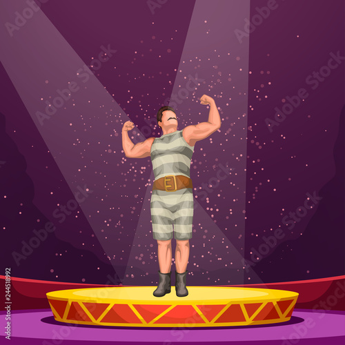 circus athlete on stage