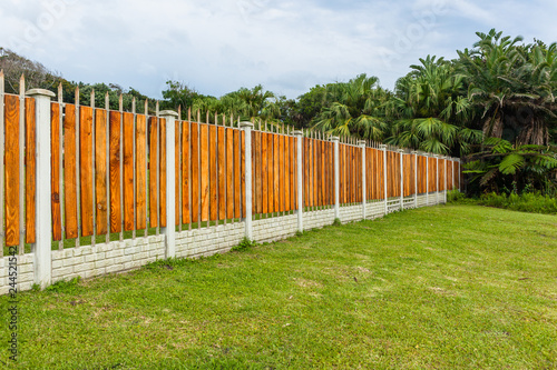 Boundary Fence Wood Steel Concrete