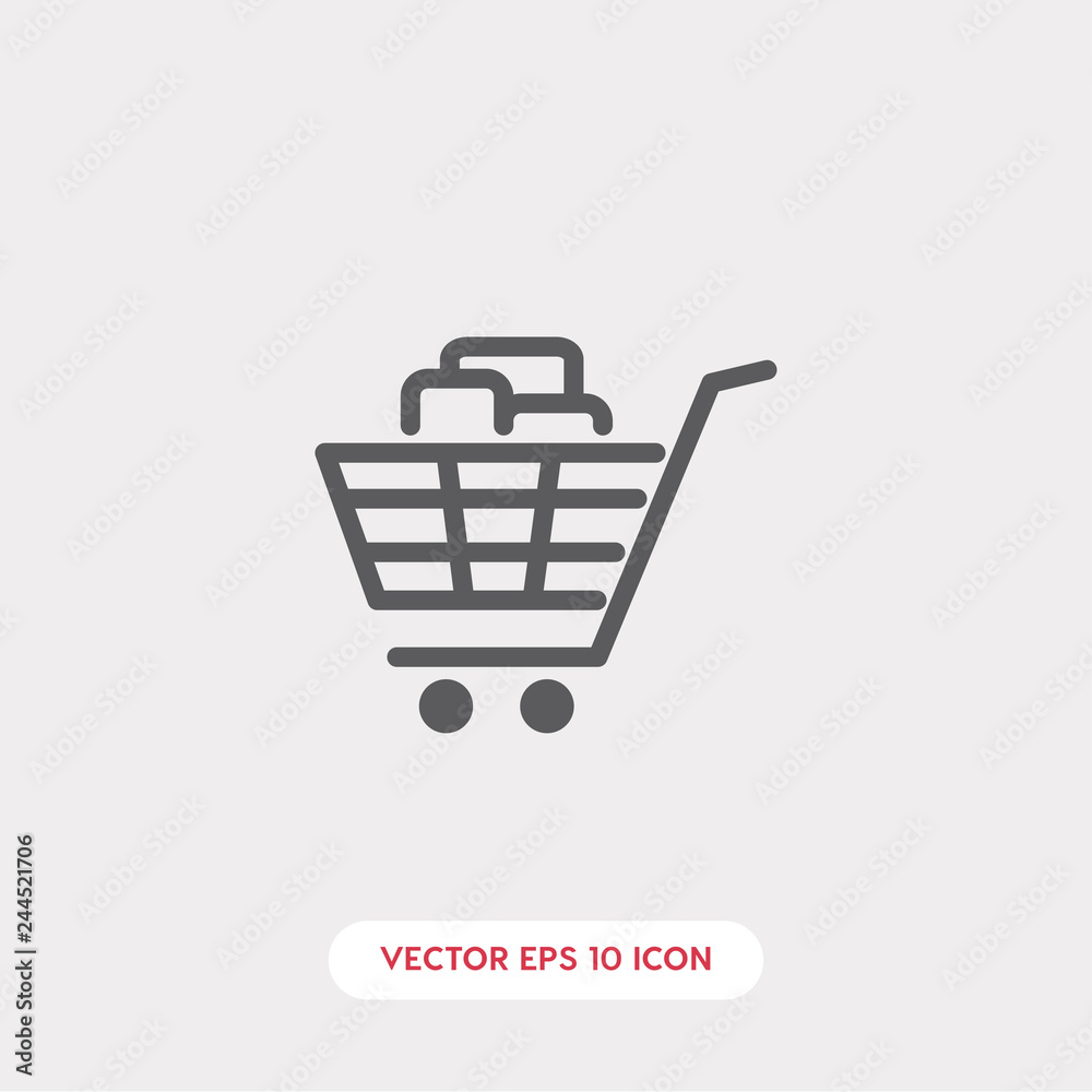 shopping cart icon vector shopping cart icon vector