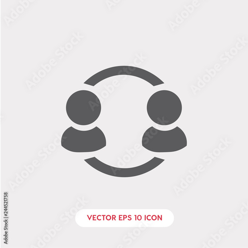 mentor icon. mentor icon vector. Linear style sign for mobile concept and web design. mentor symbol illustration. vector graphics - Vector	