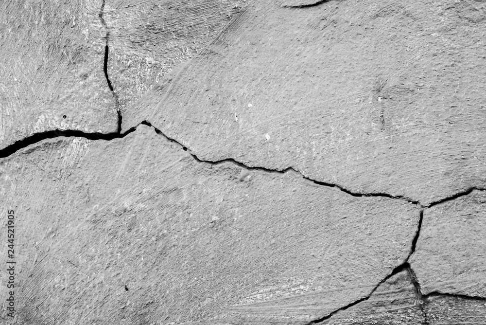 Obraz premium Texture, wall, concrete, it can be used as a background . Wall fragment with scratches and cracks