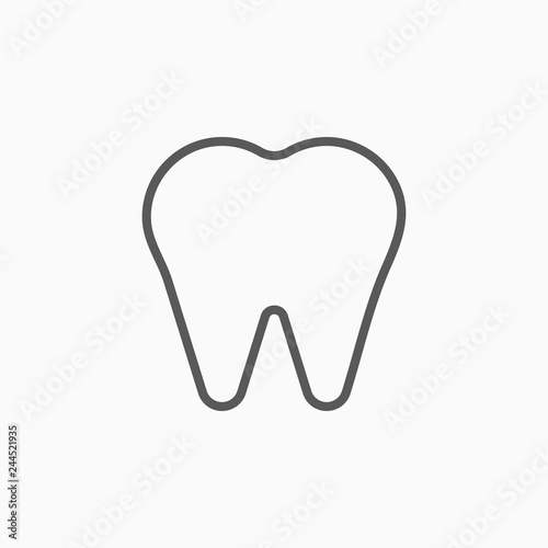 tooth icon, teeth vector