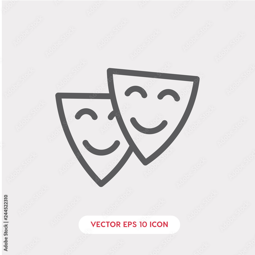 masks icon vector masks icon vector