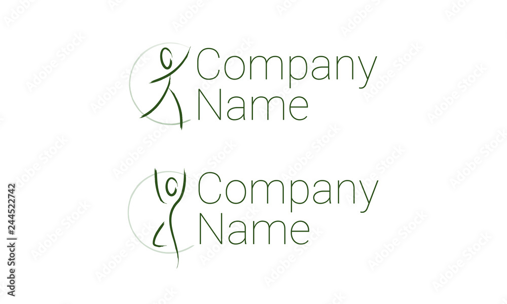Logo stretching pilates Exercise