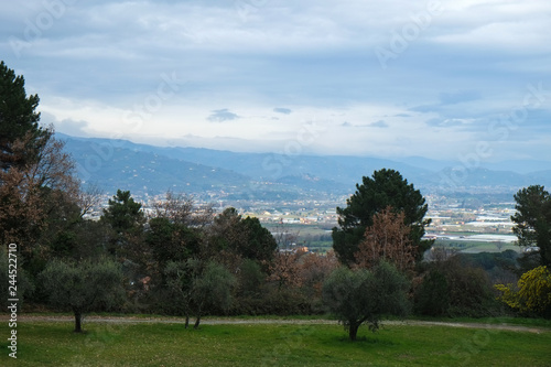 A view of Nozzano city, Italy, fom upper point