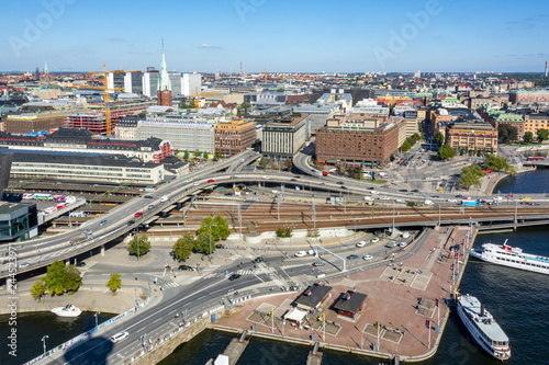 Stockholm cityscape from City Hall top, Sweden
