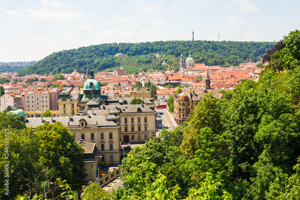 Prague cityscape in a summertime, Czech Republic.