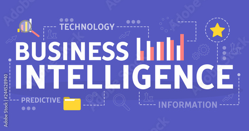 Business intelligence concept. Idea of data analysis