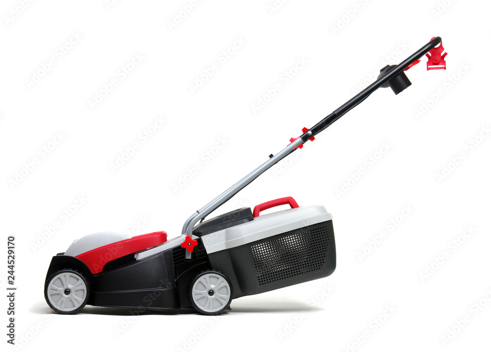 Lawn mower isolated on white Lawn mower isolated on white