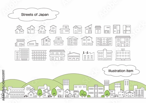 日本の町並み