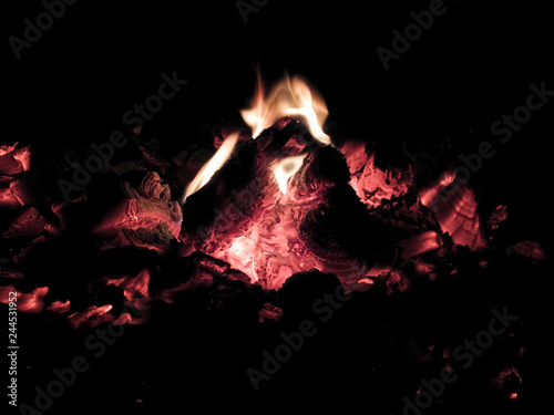 Small fire bonfire © Taras