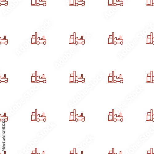 forklift icon pattern seamless white background