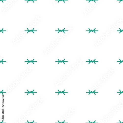 wire fence icon pattern seamless white background © HN Works