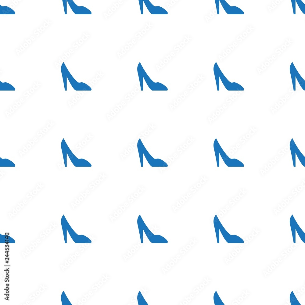 Obraz premium woman shoe icon pattern seamless white background