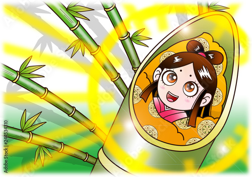 かぐや姫誕生０２ Stock イラスト Adobe Stock