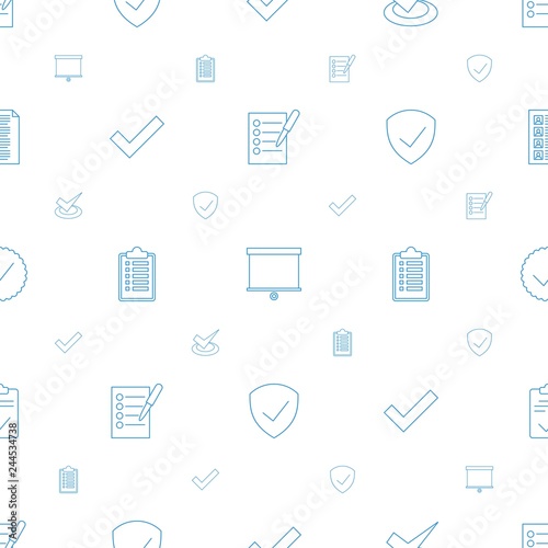 checkmark icons pattern seamless white background
