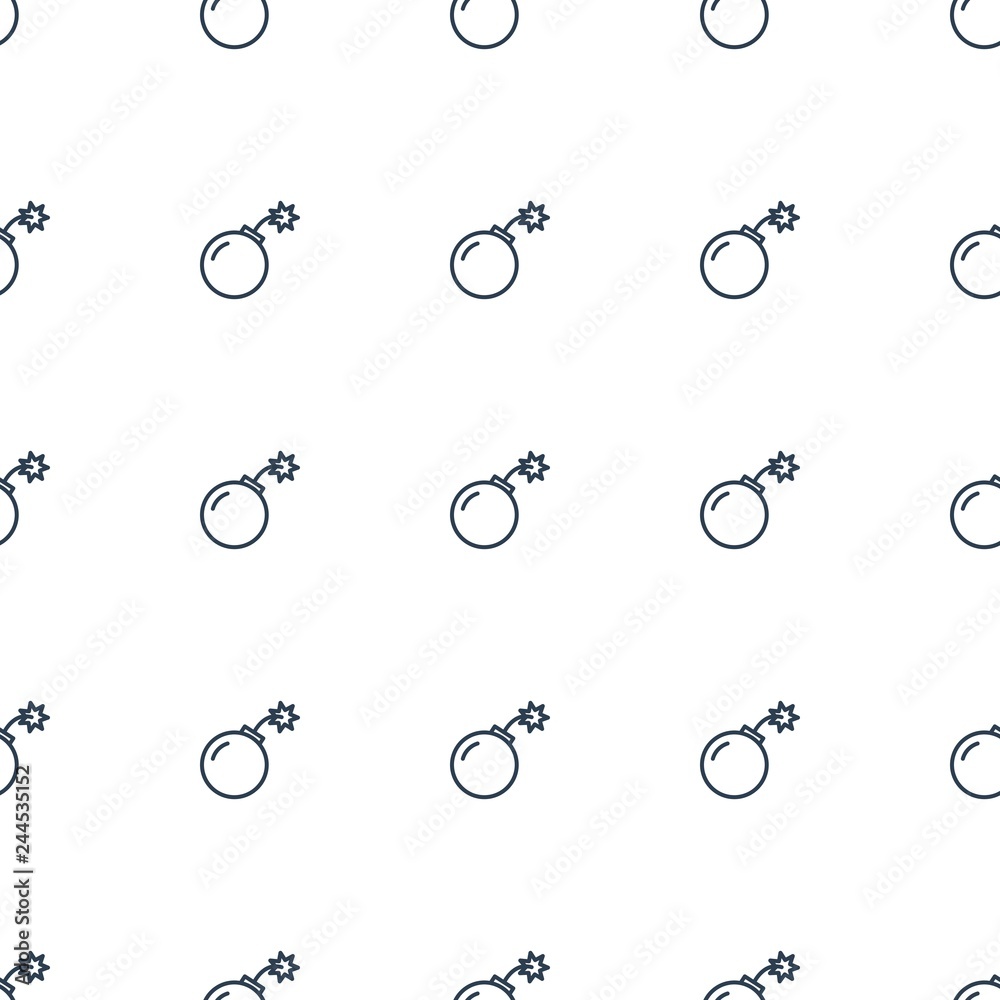 bomb icon pattern seamless white background bomb icon pattern seamless white background