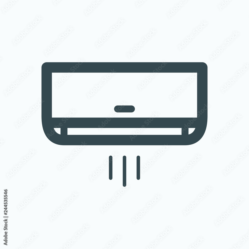 Air conditioner icon, ac cooling climate control system vector icon Air conditioner icon, ac cooling climate control system vector icon